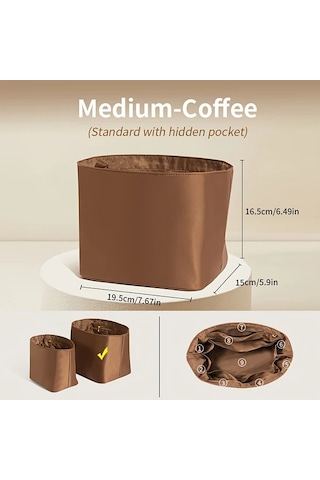 Fochsia Kahverengi Orta Boy İç Organizatör Çanta Celine Triumph Kova Çanta İç Astarı Gümüş Eskitme