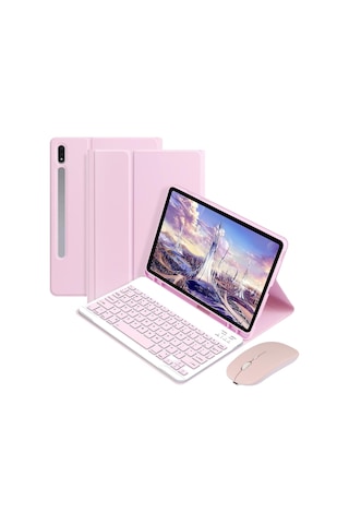 Maiyame Samsung Uyumlu Tab S9 Klavye Ve Fareli Su Geçirmez Taşınabilir Ofis Kılıfı - Uzun Pil Ömrü Lazer