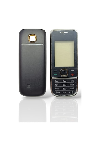 Nokia 2700 Kapak Nokia 2700 Uyumlu Siyah Ön Kapak Arka Kapak Tuş