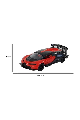 Galtoys 1:12 F/f Şarjlı Kapısı Açılan Kırmızı Bug. Coupe H338-18-a