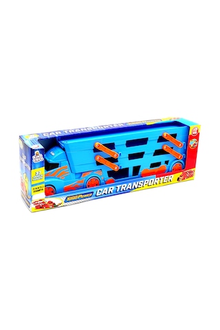 King Toys Yarış Parkurlu Taşıyıcı Tır Mavi 1033 Arabasız Mavi Çok Renkli