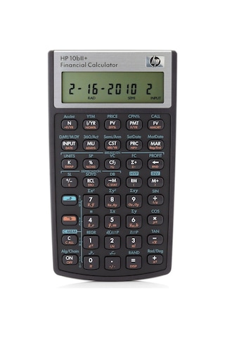 HP 10bII+ Finansal Hesap Makinesi Gri-Siyah