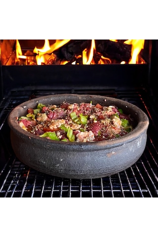 Küçük Boy Toprak Güveç Fırın Tepsisi 4 Kişilik 28 CM Toprak