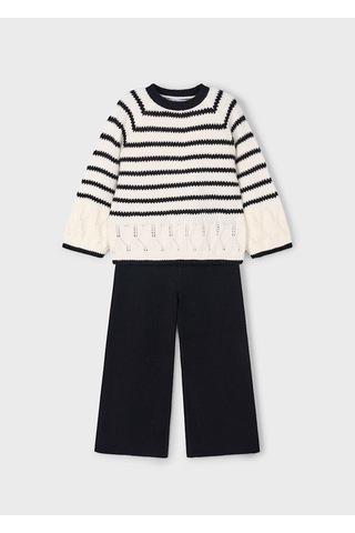 Mayoral Kız Çocuk Triko Pantolon Takım 4582 Siyah