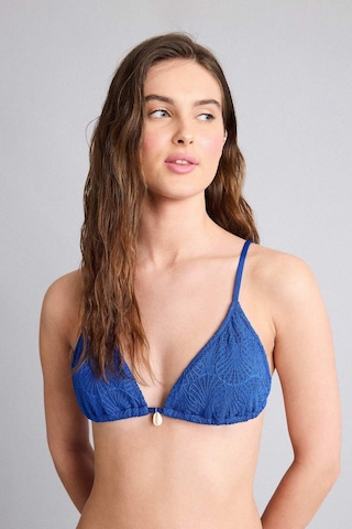 Defacto Regular Fıt Nakışlı Brode Bikini Üstü B6894ax26smbe114 Mavi-be114