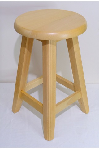 Ahşap Tabure 45 Cm Şık Ve Dayanıklı Natural