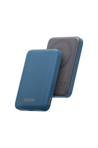 Energea X Bazic Gopower Snap 5k 3in1 5.000 Mah 20w Pd Kablolu Ve 15w Kablosuz Hızlı Şarj Magsafe Powerbank - Mavi Mavi