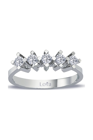 Lova G Renk 0,35 Karat Pırlanta Beştaş Yüzük - 1070180