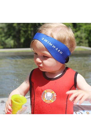 Owli Swimwarm Kulak Koruyucu Bebek Mavi Mavi