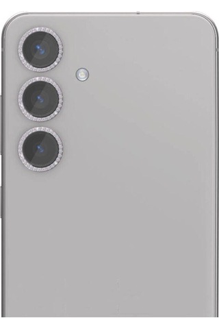 Samsung Uyumlu Galaxy S24 Zore Diamond Kamera Lens Koruyucu Cam Filmi Mor