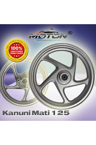 Kanuni Mati 125 Ön Jant 12 İnç Gri