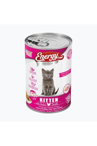 Energy Tavuklu Yavru Yaş Kedi Maması - 400 G Energy Tavuklu Yavru Yaş Kedi Maması - 400 G