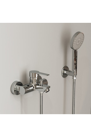 Nuss Safir Banyo Bataryası-parlak Krom-n-9604 Krom