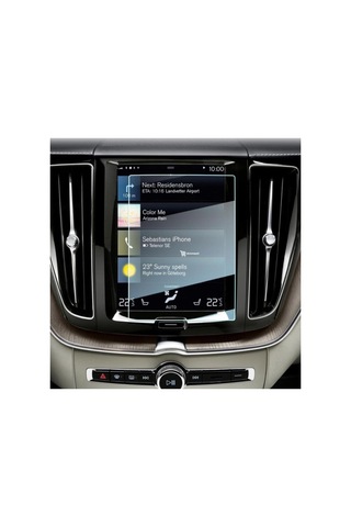 Volvo S90 Uyumlu 9 İnç Araç Ekran Koruyucu Multimedya Navigasyon Nano 9h Kırılmaz Şeffaf