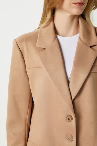 Kadın Thomas Süet Taba Blazer Ceket: Taba