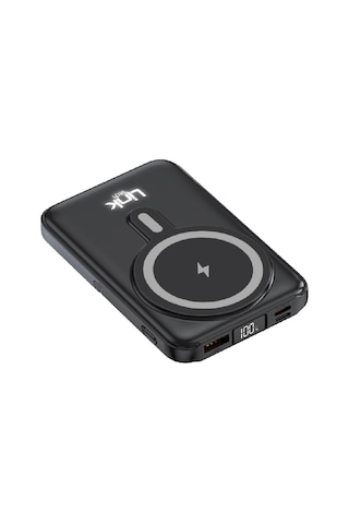 Linktech WF27 Mini Led Ekranlı 10000 mAh 22.5w Powerbank Siyah