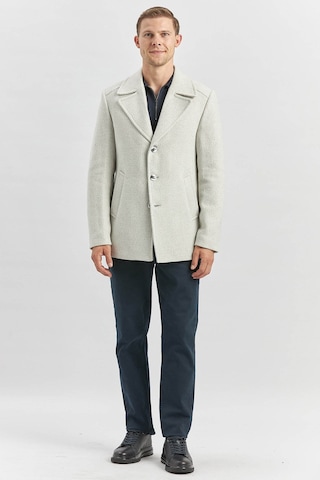 İmza Kaşe Kırlangıç Yaka Desenli Astarlı Slim Fit Taş Erkek Mont 1007245150 Taş