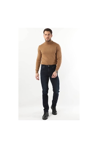 Erkek Koyu Lacivert Jean Pantolon 001