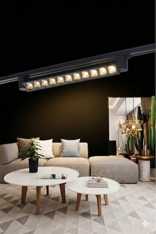 Siyah Kasa Günışığı 180 ' Magnet Led Ray Spot Lamba 1 Metre Raylı Armatür 48cm Diğer