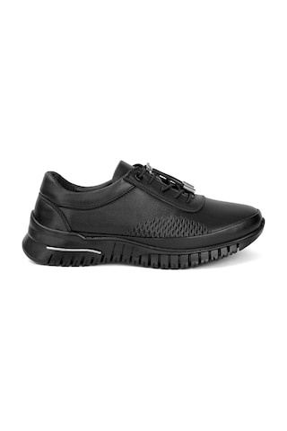 Voyager 9407 Kadın Hakiki Deri Comfort Casual Ayakkabı Siyah-siyah Siyah