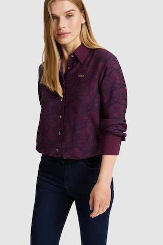 U.S. Polo Assn. Kadın Bordo Uzun Kollu Gömlek 50331577-vr180 Dark Plum