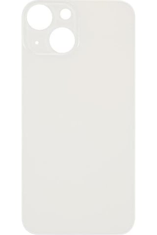 Apple Uyumlu iPhone 13 Mini Logolu Arka Pil Batarya Kapağı, Lens Hariç. Beyaz