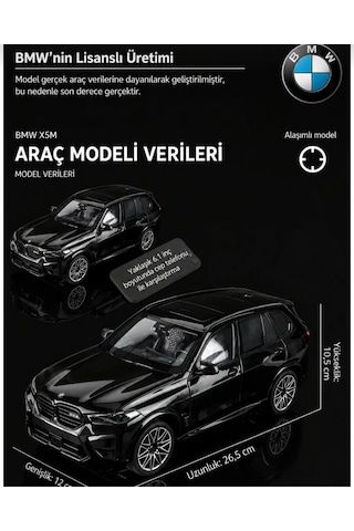 Hmb 1:18 Bmw X5 M Competition Lci Brooklyn Grey Lisanslı Metal Model Araba