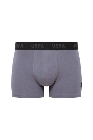 U.S. Polo Assn. U.s Polo Assn. 80505 Erkek Pamuklu 3'lü Boxer-siyah&antrasit&baskılı Siyah