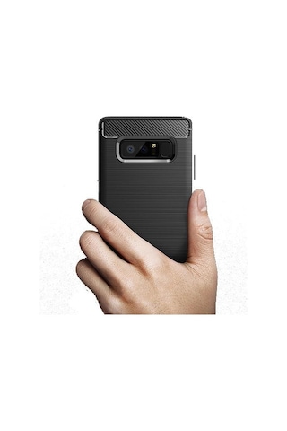 Galaxy Note 8 İle Uyumlu Kılıf Room Silikon Gri