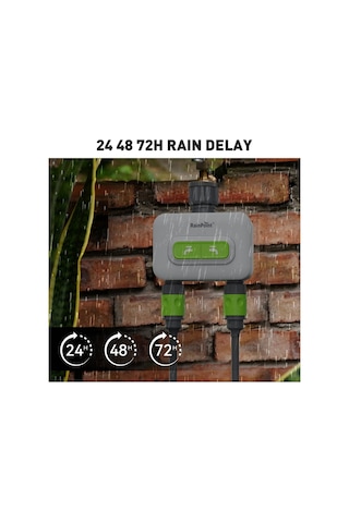 Htv213frf Mini Dijital 2-çıkışlı Wifi'li Kablosuz Hortum Su Zamanlayıcısı Ve Mini Bux Hub