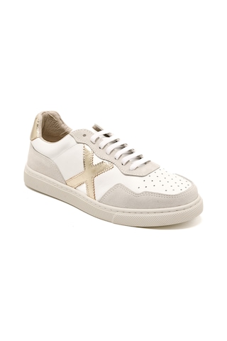 Beyaz Deri-gold Sneaker Günlük Kadın Rc-25y-006-m44 John May Beyaz Cilt-altın Beyaz Deri-gold Beyaz - Altın