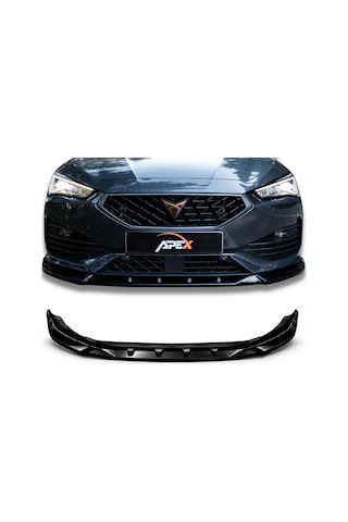 Cupra Leon 2020-2024 Makyajsız Ön Tampon Eki Lip Piano Black