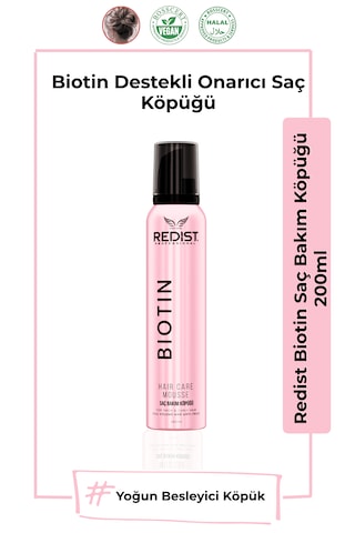 Redist Biotin Bakım + Şekillendirme Köpük Seti / İnce Telli Ve Hacimsiz Saçlar