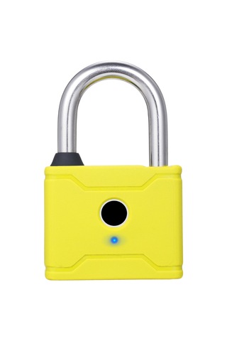 Hallow-t1006d Akıllı Parmak İzi Asma Kilit Şarj Edilebilir,sarı