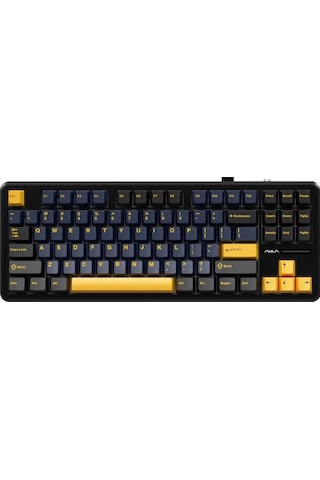 Aula F87 Mekanik RGB TKL GrayWood V3 Switch Kablosuz Makrolu Hot Swap Klavye