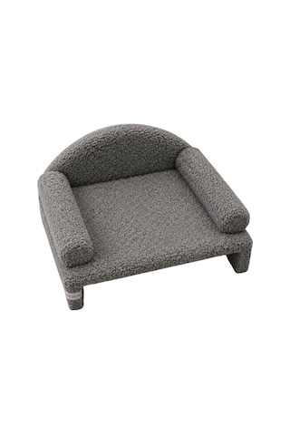 Reyo Pet Peluş Kedi Koltuğu Kedi Kanepesi Kedi Yatağı Evcil Hayvan Dinlenme Koltuğu Rahat Kedi Sofa Yatağı 45 x 33 x 25 CM Gri