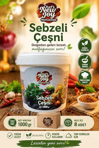 Sebzeli Çeşni 1000 G X 8 Adet - 1 Koli Koli Bazlı Avantaj Paketi