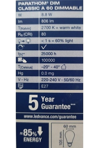 Osram 8.8 Watt 2700 K Dimlenebilir Led Ampul-Açıklamayı Oku