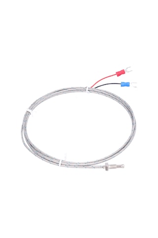 Tenfowee M8 Vida Tipi K-tipi Termokuple Sensörü, 0-600 C Sıcaklık Ölçümü, Cam Fiber Tel, Hızlı Tepki, Petrol-kimyasal Sanayi Uygulamaları