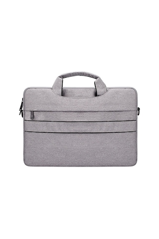 St02s Su Geçirmez Yırtılma Direnci Gizli Taşınabilir Askı 15.6 İnç Dizüstü Bilgisayarlar İçin Tek Omuzlu Çanta, Bavul Kemeri İle Açık Gri