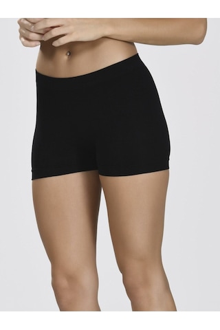 Kadın Taktel Dikişsiz Mini Şort Siyah