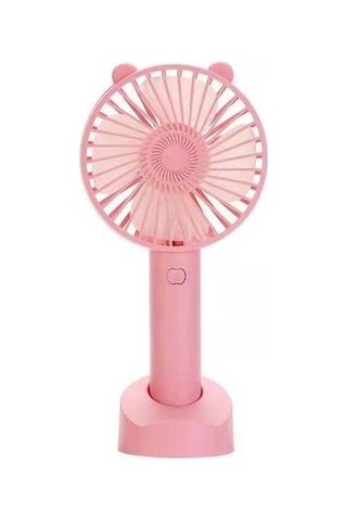 Usb Mini Taşınabilir Fan Açık Mini Yaratıcı Masaüstü Ofis Sessiz Şarj Açık Seyahat Için Taşınabilir El Fanı Pwuosj Pembe