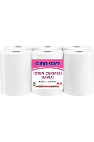 Omnisoft İçten Çekmeli Havlu 6'lı 5 Paket 2.5 KG