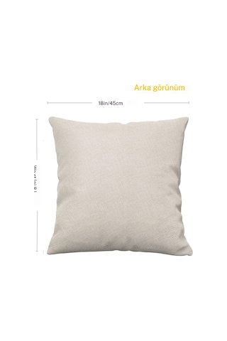 Yastık Kırlent Kılıfı: Yeşil Bitki, Çiçek, Devetabanı Yeşil