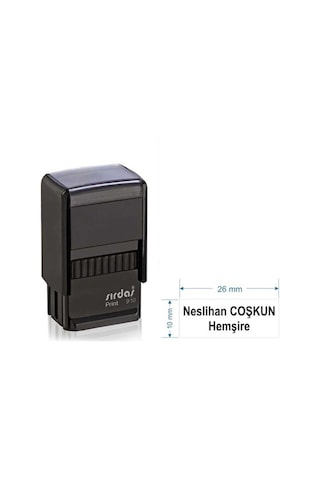 Sırdaş 910 Kişiye Özel İsim Ve Ünvan Kaşesi Çoklu Renkli