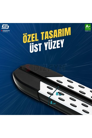S-dizayn Fiat Doblo 3 Trimline Gri Yan Basamak 202 Cm 2023 Üzeri