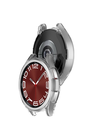 Samsung Galaxy Uyumlu Watch 6 47mm Kasa Ekran Koruyucu 360 Tam Koruma Kılıf Kapak