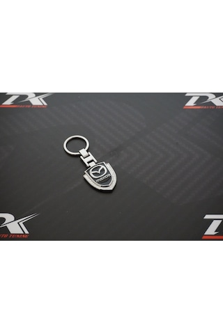 Mazda Uyumlu Logo Krom Metal Çift Yön Anahtarlık New Style