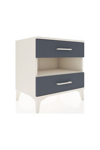 Hyperion Komodin Tek Raflı 2 Çekmeceli 60x44x64 Aytaşı-antrasit Aytası