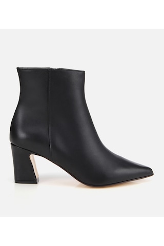 Hotiç Kadın Deri Siyah Sivri Burunlu Bilekte Topuklu Bot 01boh312690a100 01boh312690a100 Siyah